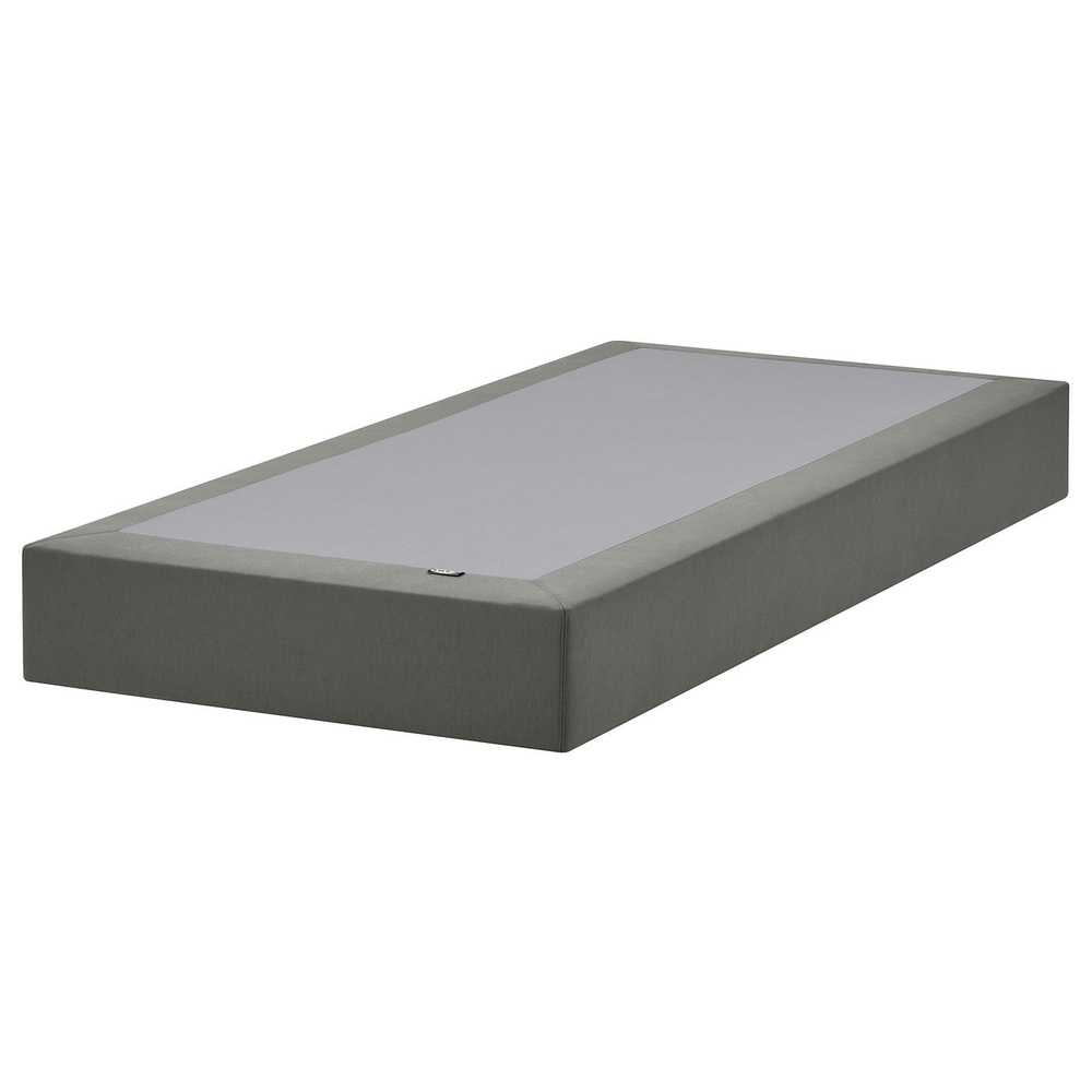 IKEA LYNGÖR  (ИКЕА ЛИНГЁР)  -  Чехол на основание кровати - тёмно-серый 90x200 см