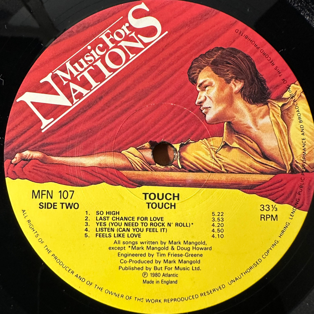 Touch ‎– Touch (Англия 1990г.)