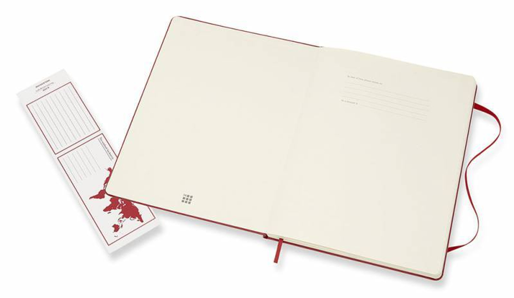 Блокнот Moleskine Classic (QP092F2) XLarge 190х250мм 192стр. нелинованный твердая обложка красный