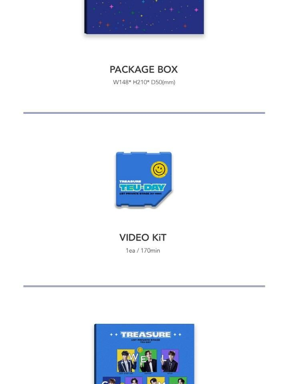 Альбом TREASURE - TEU-DAY TREASURE 1st Private Stage KIT VIDEO