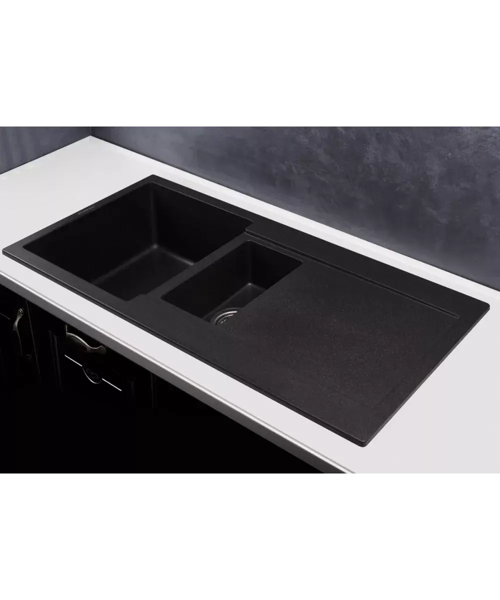 Кухонная мойка Kuppersberg MODENA 1,5B2D BLACK фото 2
