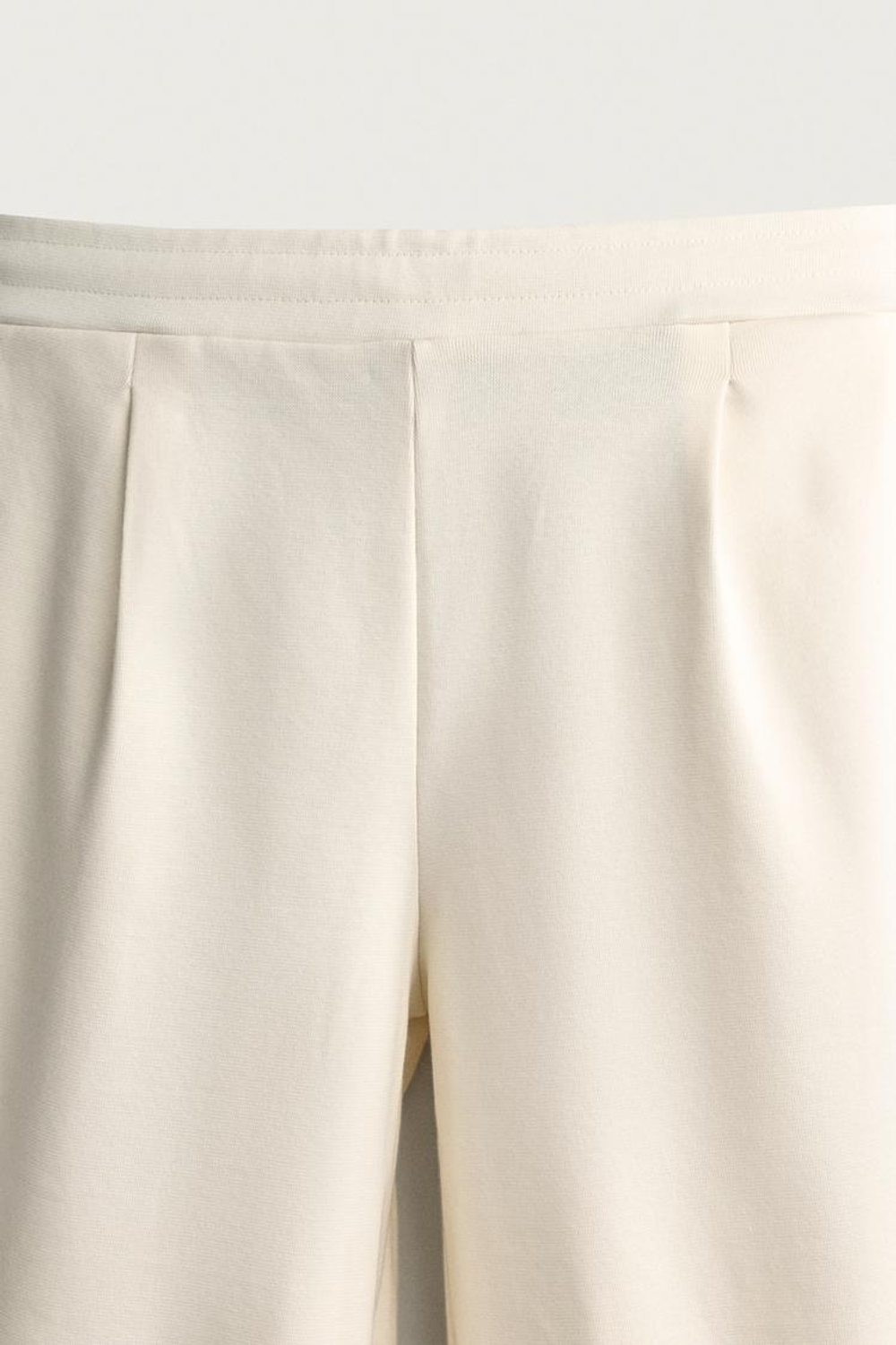 ZARA ТРИКОТАЖНЫЕ БРЮКИ BALLOON FIT, ЭКРЮ