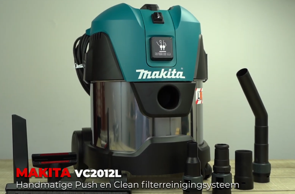 Новинка! Пылесос строительный Makita VC 2012L 1 кВт 20 л, L-класса, для сухой и влажной уборки. Может работать в паре с электроинструментом мощностью до 2600 Вт VC2012L
