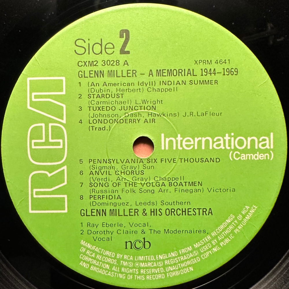 Glenn Miller - A Memorial 1944-1969 2LP (Швеция 1976г.)