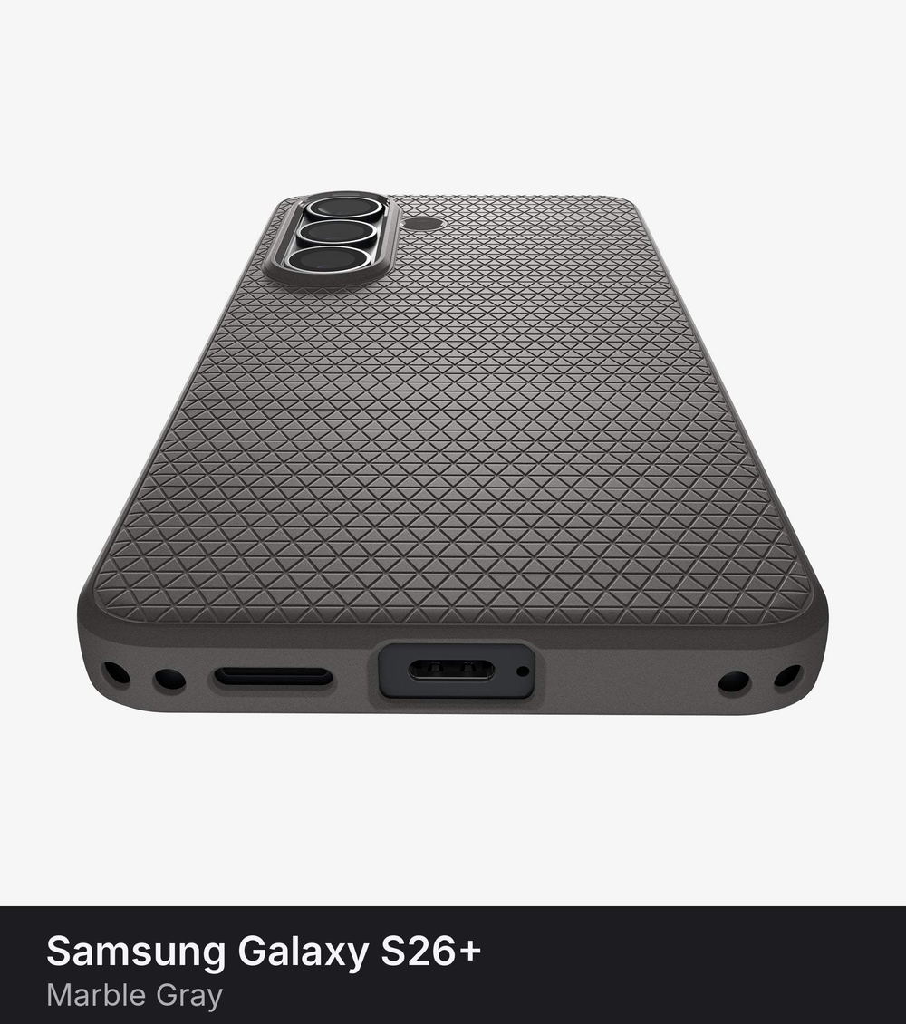 Чехол Spigen Liquid Air для Samsung Galaxy S26+ Marble Gray