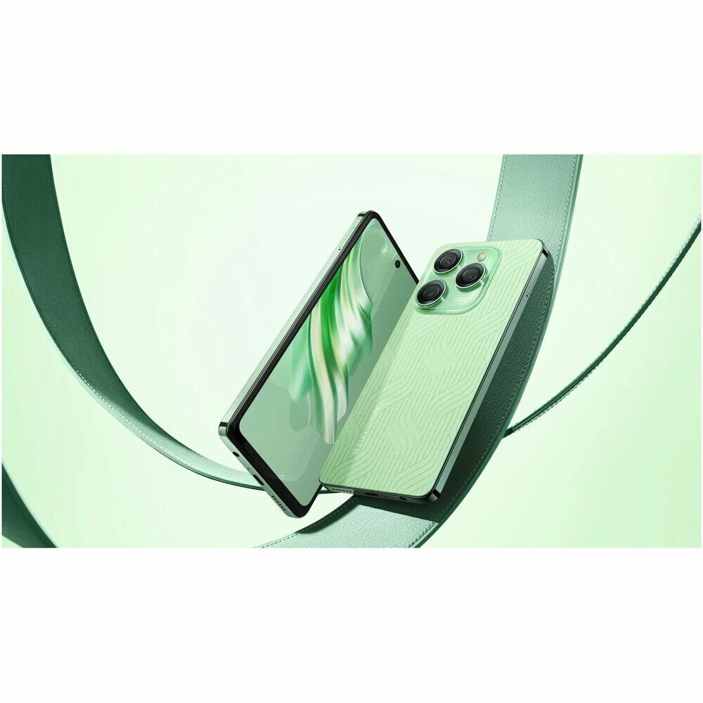 Смартфон TECNO Spark 20 Pro 8/256 ГБ RU, Dual nano SIM, Magic Skin 2.0 Green