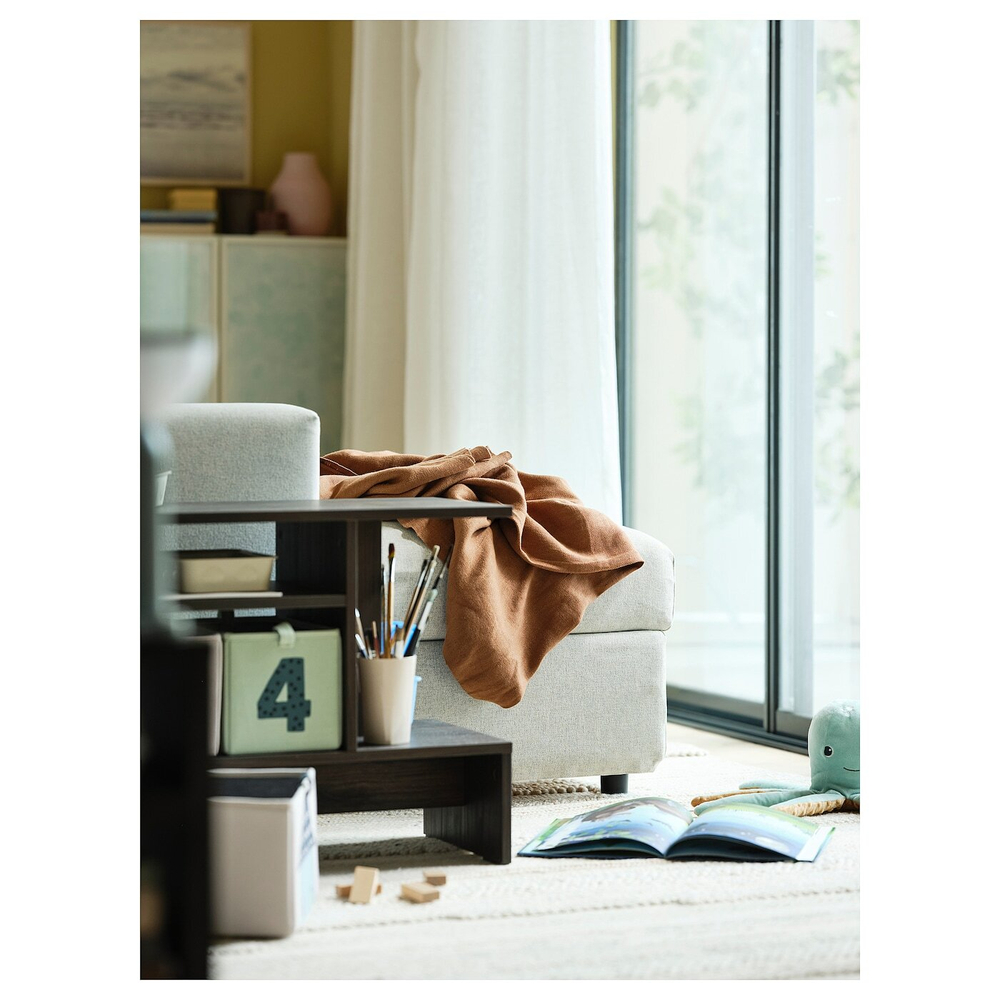IKEA BARNDRÖM (ИКЕА БАРНДРОМ) — Коробка, зеленый синий/бежевый, 3 шт, 17x27x17 см, фото 12