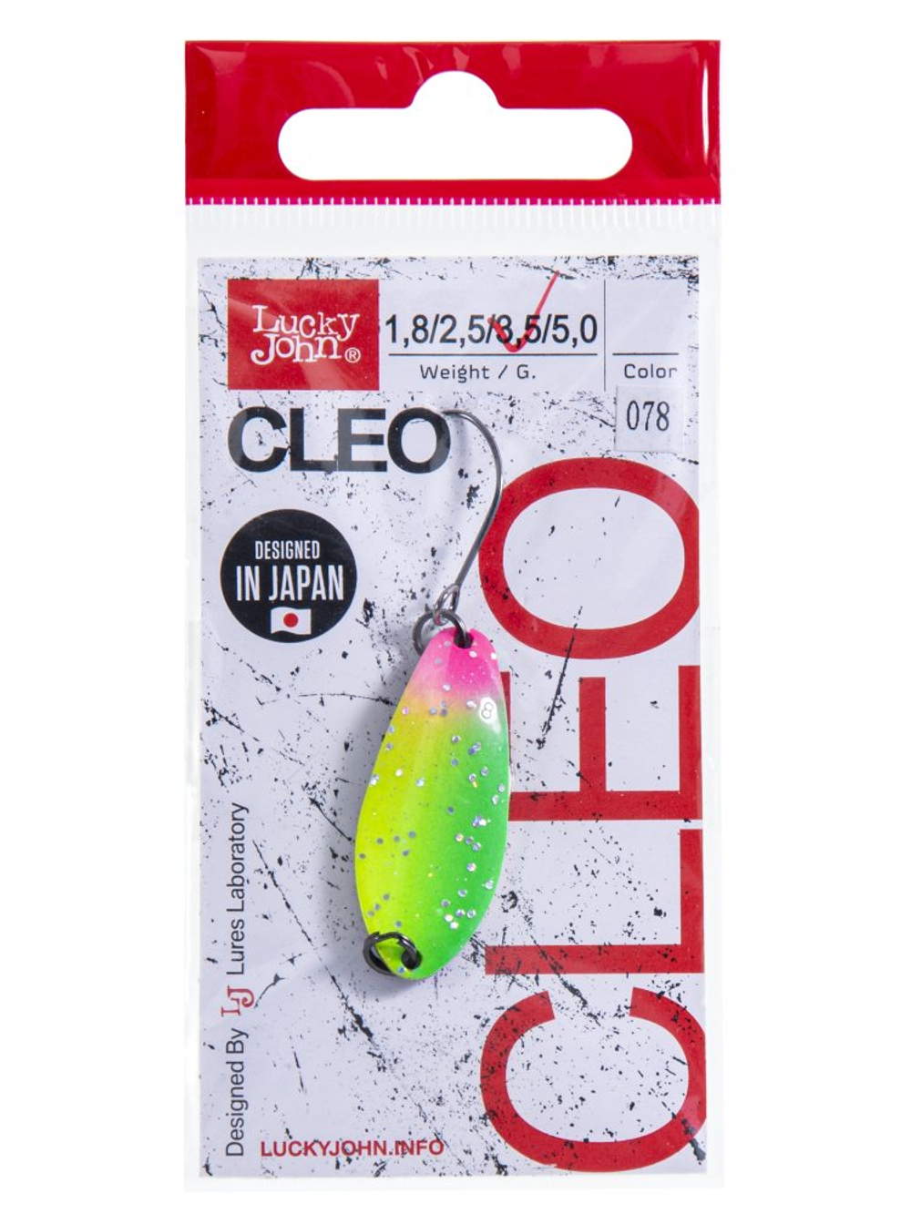 Блесна LUCKY JOHN Cleo 3,5 г, цвет 0078, арт. LJCL35-078