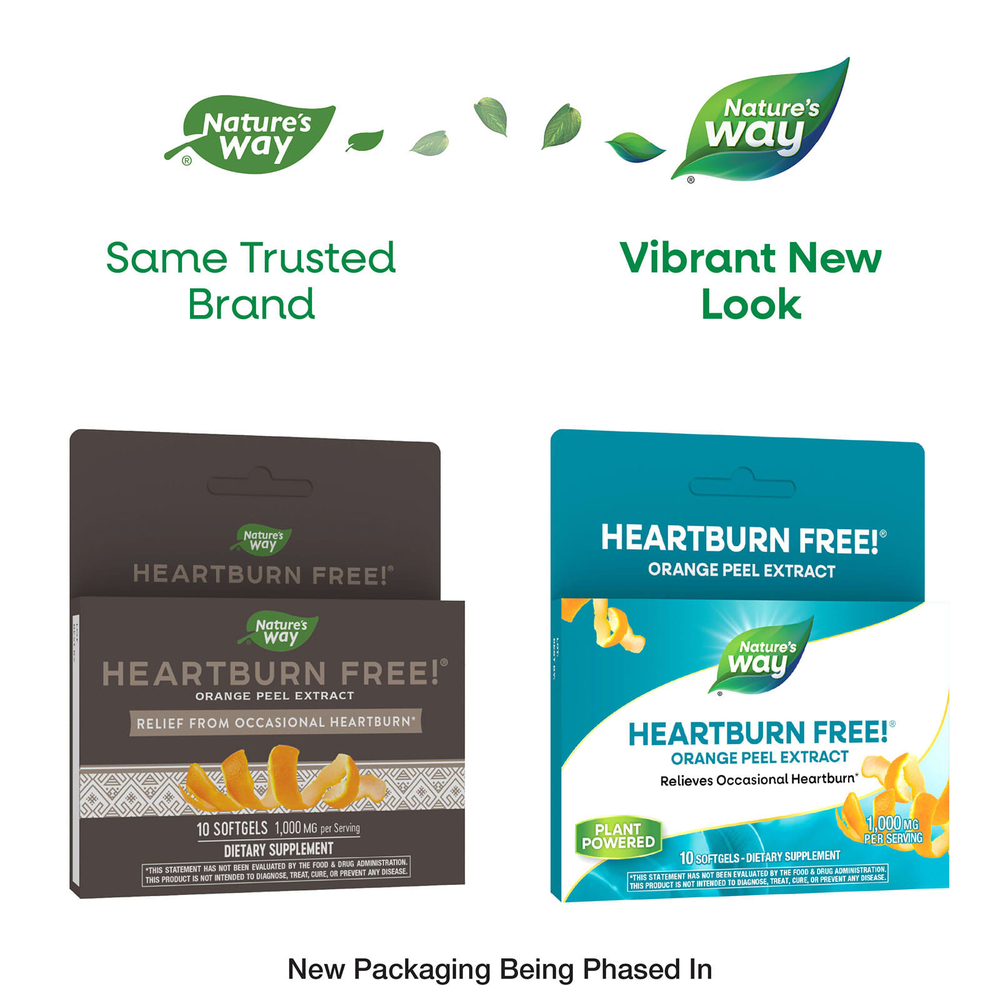 Nature's Way, Heartburn Free!®, 1000 мг, 10 капсул