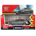 Модель ин. мет. "BMW 5 Series Sedan M-Sport" 12см, двери, багаж, сер, коробка 5ER-12-GY (Технопарк)