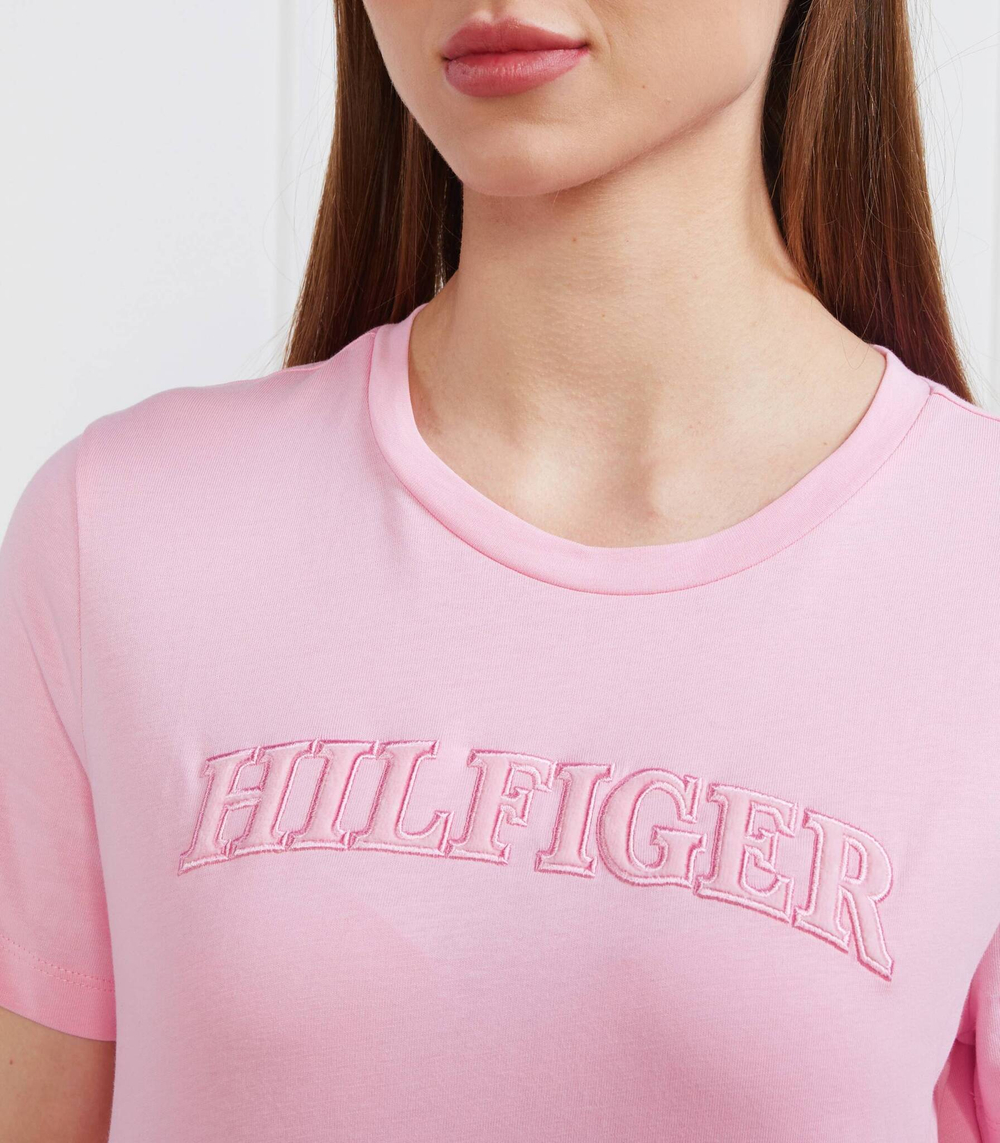 футболка tonal Tommy Hilfiger - розовый(WW0WW37562)