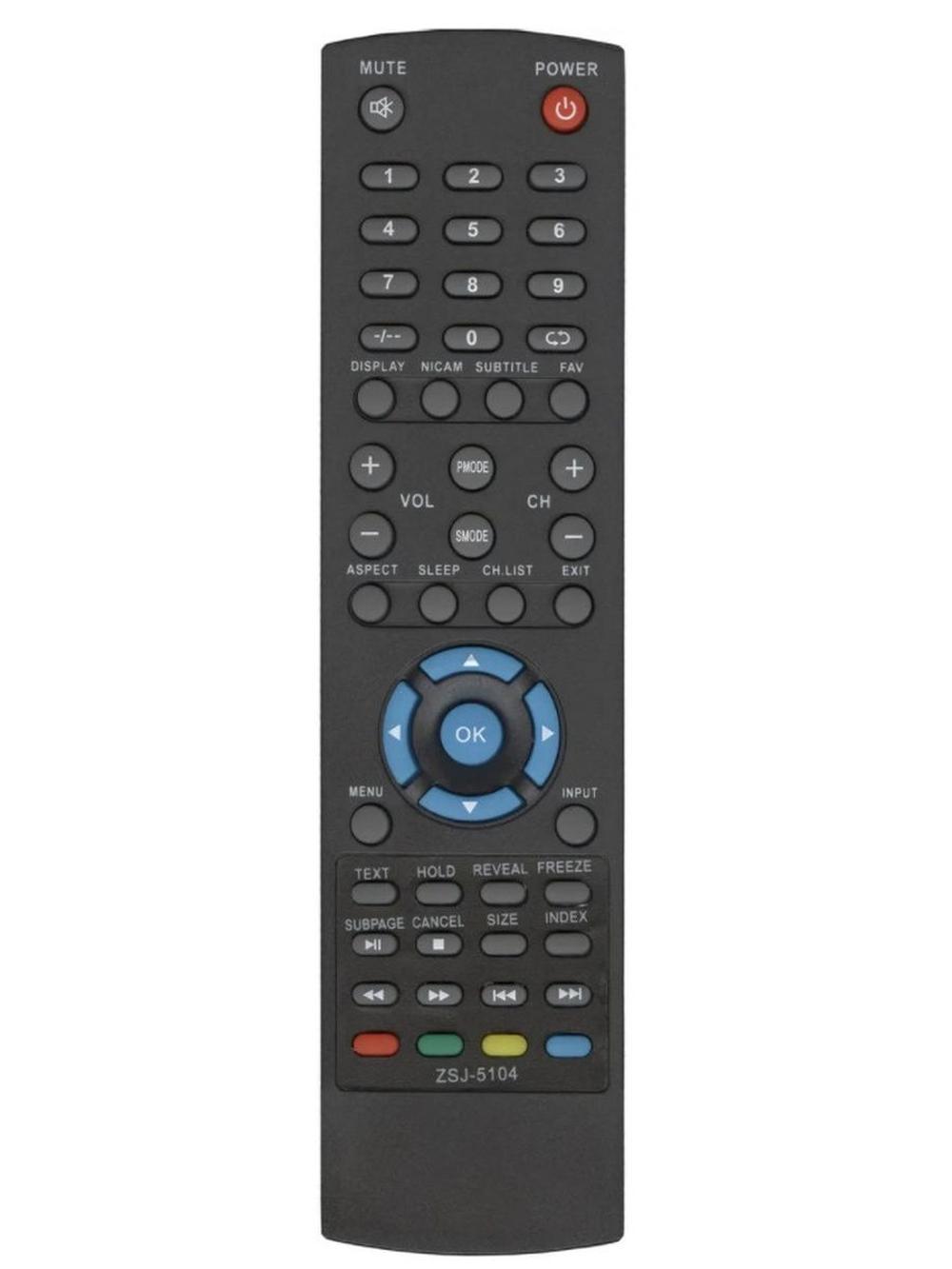 Пульт ZSJ-5104 (FLTV-16C10) для телевизора FUSION