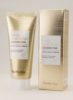 Увлажняющая очищающая пенка с муцином улитки FarmStay Snail Moisture Cleansing, 100 мл.