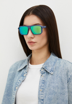 Спортивные очки HILX Juggernaut / Matt Solid Blue / Green Polarized Lens