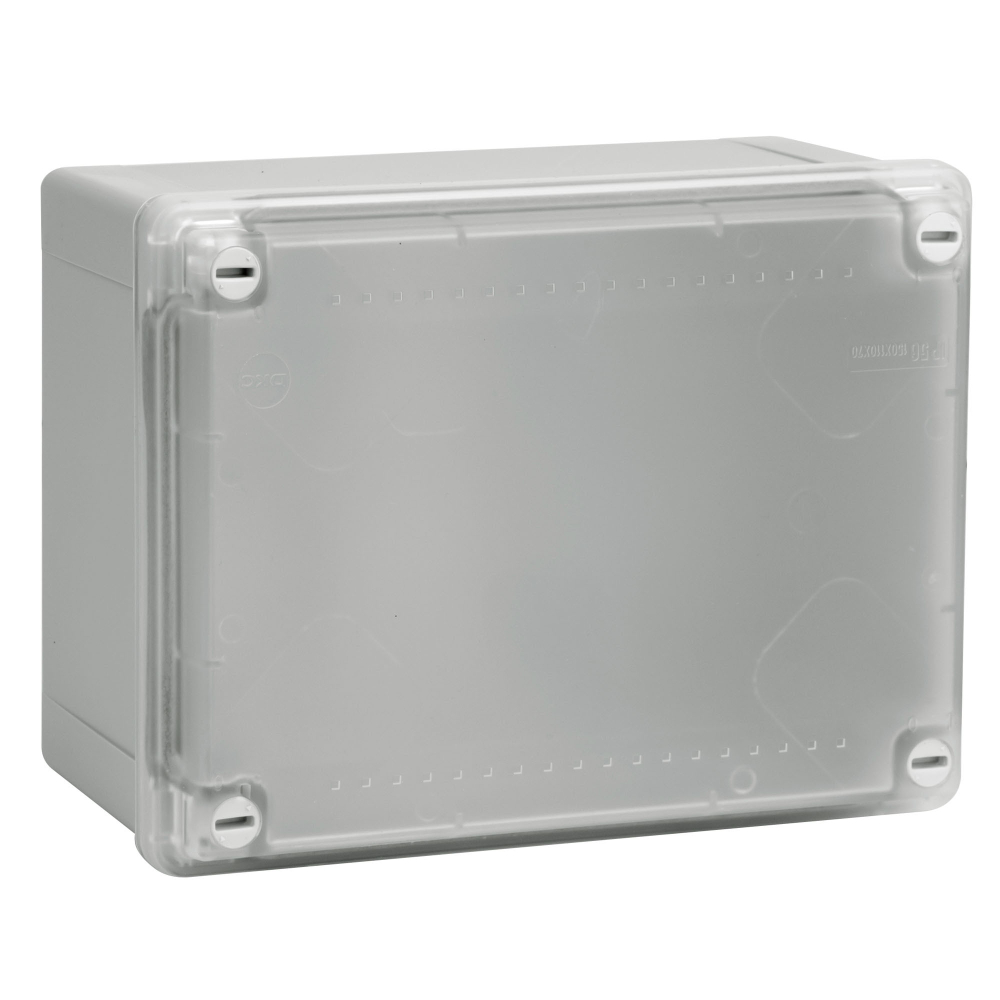 Коробка ответвит. с гладкими стенками и матовой крышкой, IP56,120х80х50мм