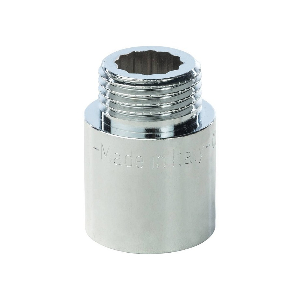 Удлинитель резьбовой STOUT SFT 0002 - 1/2" длина 25 мм (ВР/НР, латунь хромированная)