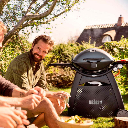 Газовый гриль Weber Q3200 на тележке, черный