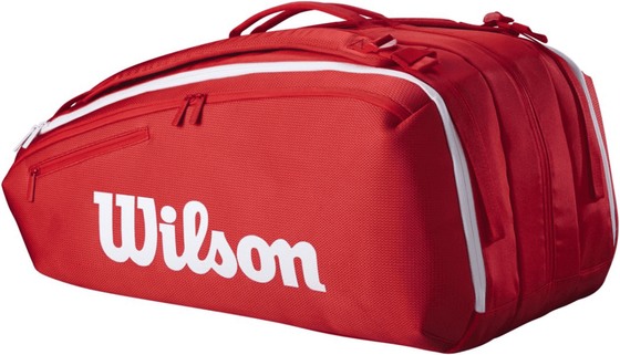 Сумка теннисная Wilson Super Tour Red 15PK (2025)