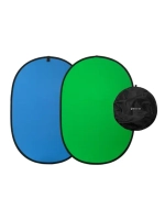 Фон складной Raylab RF-12 хромакей муслиновый Green/Blue 150*200см (зеленый/синий)
