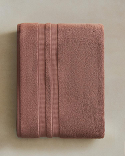 ZARA HOME БАННОЕ ПОЛОТЕНЦЕ С ДВОЙНОЙ КАЙМОЙ, РОЗОВЫЙ