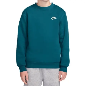 Кофта для девочки теннисная Nike Kids Sportswear Club Fleece - bright spruce/white