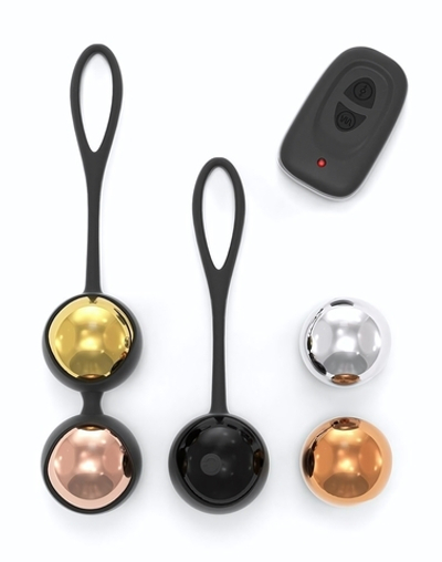 Набор вагинальных шариков Dorcel Training Balls (Цвет: черный)