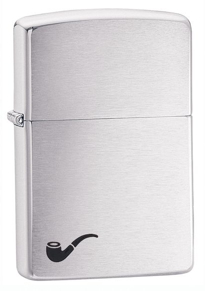 Цена наЗажигалка ZIPPO PL Brushed Chrome,латунь,ник.-хром.покрыт.,сереб.,матов., 36х56х12мм