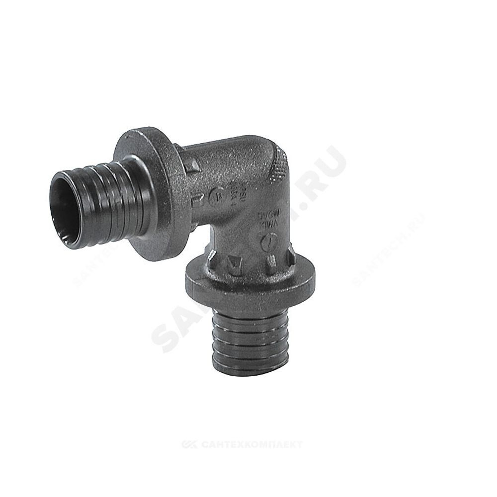 Угольник для PE-X труб аксиальный PPSU Дн 25х90гр RAUTITAN PX Rehau 11600231001