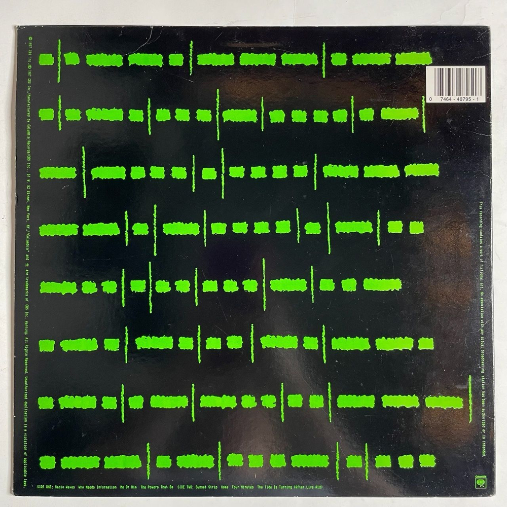 Винтажная виниловая пластинка LP Roger Waters Radio K.A.O.S. (USA 1987)
