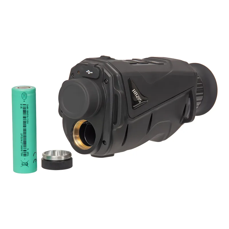 Тепловизионный монокуляр Hunter HR215 256х192, AI 384x288, D15, WiFi - отсек для аккумулятора 18650 и крышка