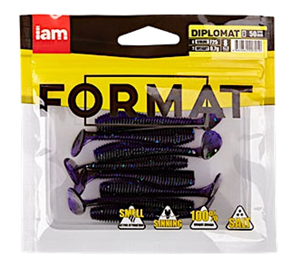 Мягкая приманка IAM Format Diplomat 100мм 6.0г -