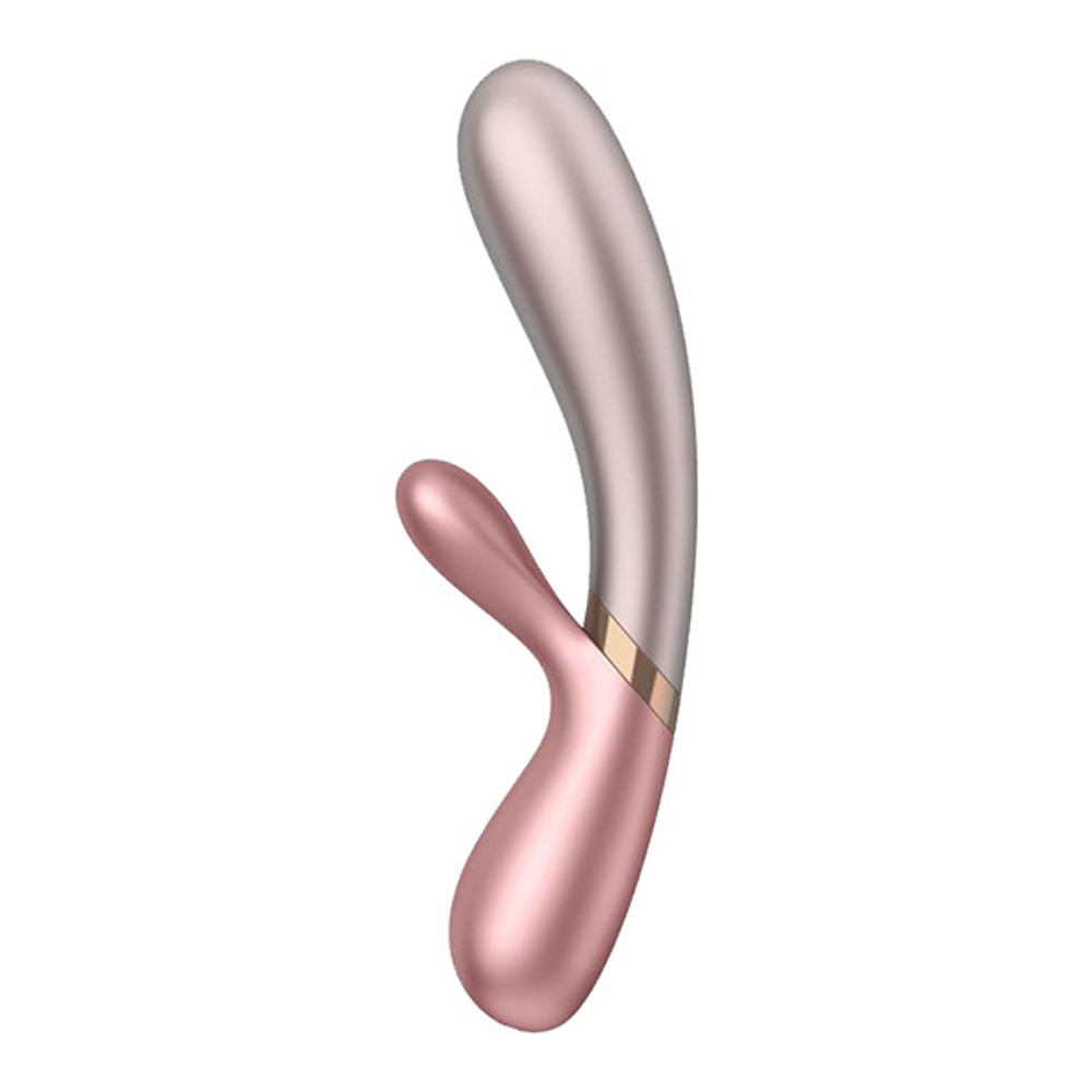 Нежно-розовый вибратор-кролик 19,3см Satisfyer Hot Lover
