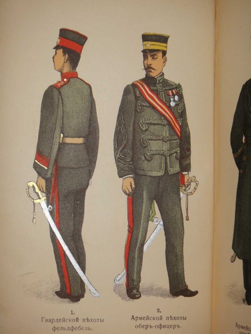 "Формы обмундирования японских сухопутных войск". 1905г.