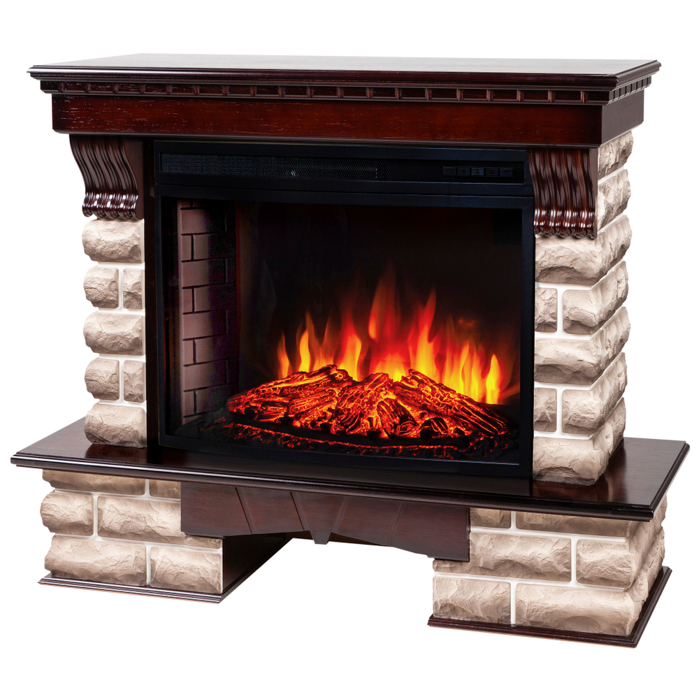 Каминокомплект Real Flame Kansas 33/33W AO с очагом Firespace 33