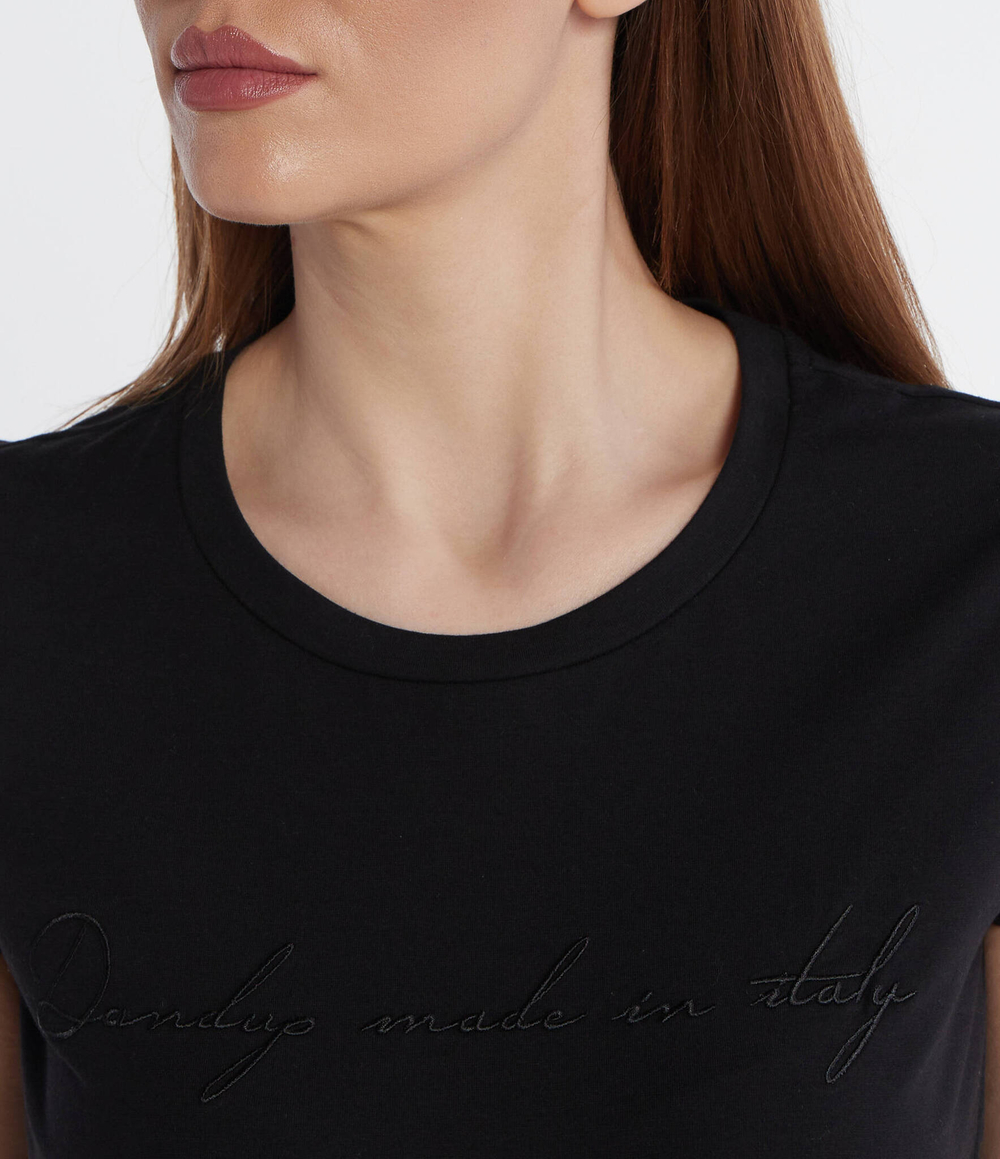 Футболка DONDUP - made in Italy - черный(DS003 JS0280D HO1)