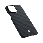 Чехол из арамидного волокна с поддержкой MagSafe PITAKA MagEZ Case 3 1500D для iPhone 14 Pro, Black / Grey Twill (Cаржевое переплетение)