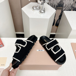 Шлепанцы MIU MIU