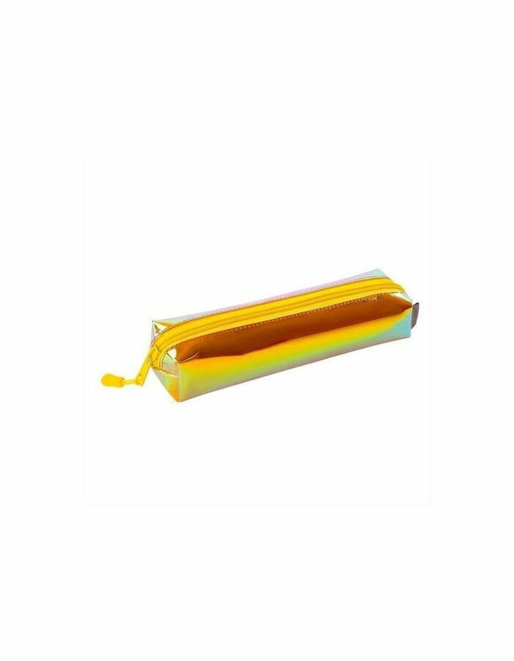 Пенал-косметичка BRAUBERG прямоугольный, зеркальный, мягкий, "Gold", 21х5х5 см, 229249