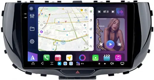 Магнитола для KIA Soul 3 2019+ - FarCar S500-TS20 монитор 9.5" 2K QLED на Android 14, Быстрейшая, CarPlay, 4G SIM-слот