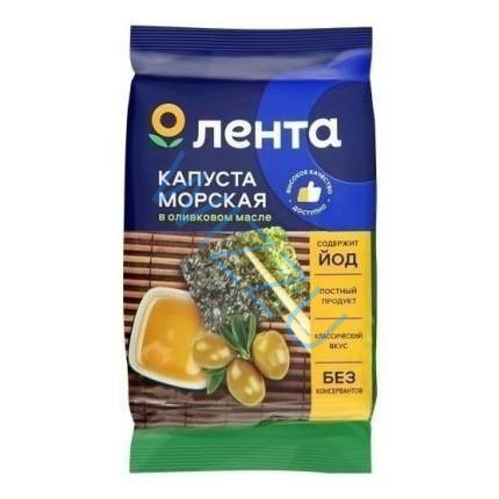 Морская капуста Лента в оливковом масле 4г