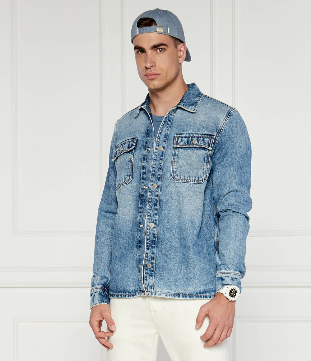 Джинсовая рубашка Pepe Jeans London - голубой(PM308585MP7)