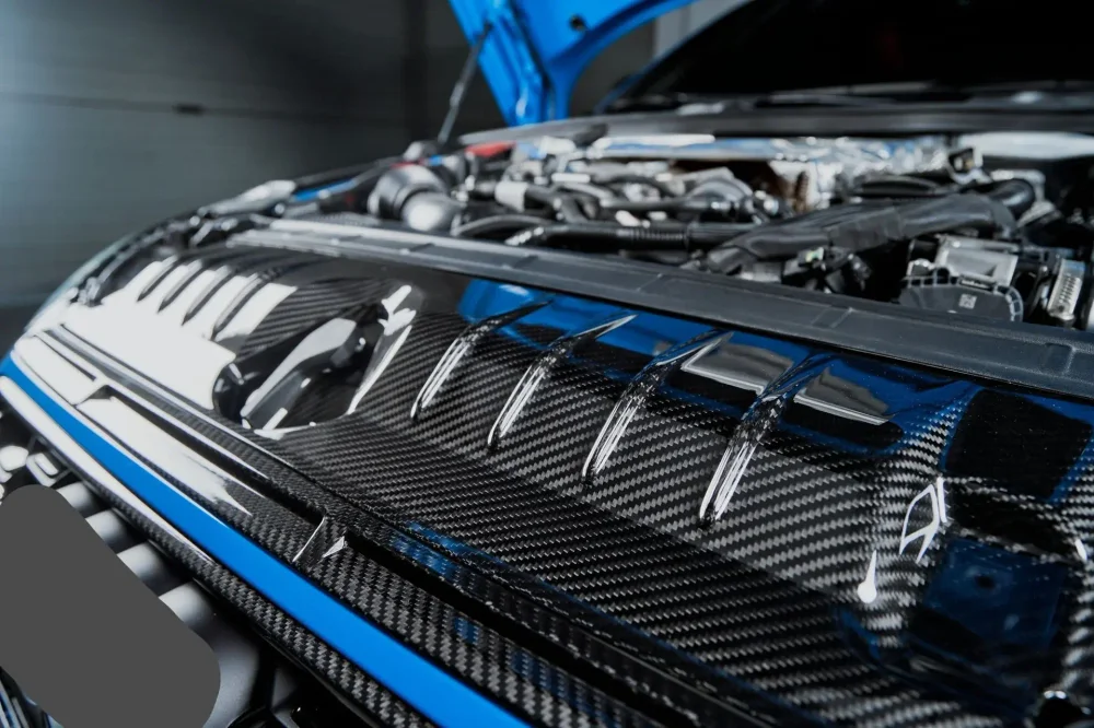 Карбоновая накладка под капот для AUDI S4 & A4 S LINE 2020-2025+ B9.5 Ауди декоративный обвес