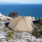 Палатка Naturehike Jiling PRO 1-местная, алюминиевый каркас, сверхлегкая, светло-коричневая