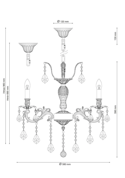 Люстра Lucia Tucci BARLETTA 122.6 antique