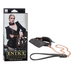 Стильный ошейник-воротничок Chelsea Collar with Leash с золотистой цепью-поводком (Цвет: черный с золотым)