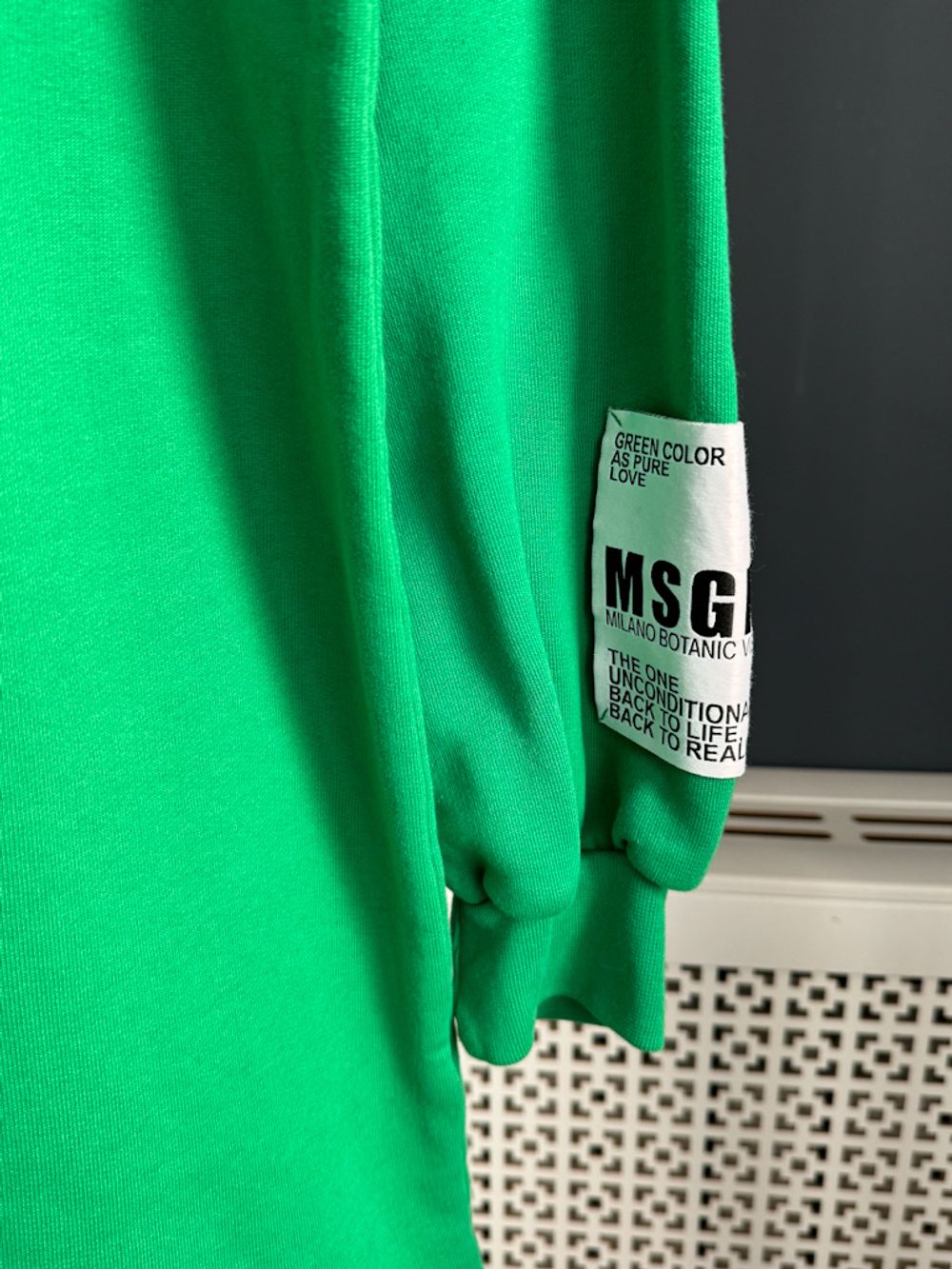 Хлопковое платье-свитшот MSGM, 164