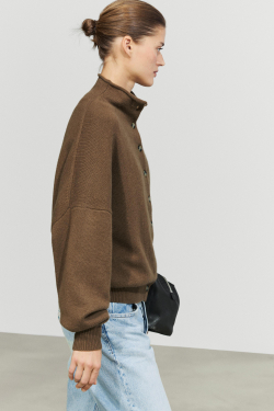Massimo Dutti Кардиган из шерсти и кашемира, карамельный