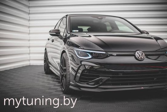 Сплиттер бампера переднего V.2 для VOLKSWAGEN Golf VIII R (20-...)