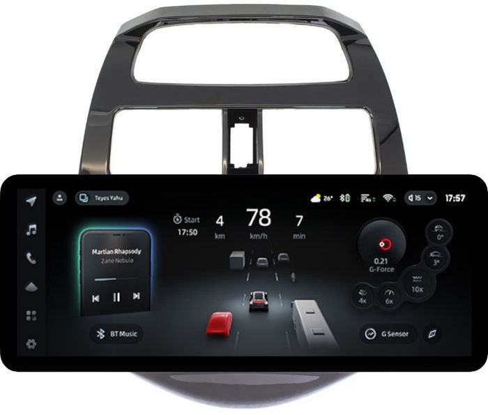 Магнитола для Chevrolet Spark M300 2009-2022, Ravon R2 (рамка глянцевая) - Teyes CC4PRO монитор 12.3" 2K QLED + рамка 9, Android 13, Быстрейшая, Snapdragon 778G, ИИ, CarPlay, DSP, 4G SIM-слот