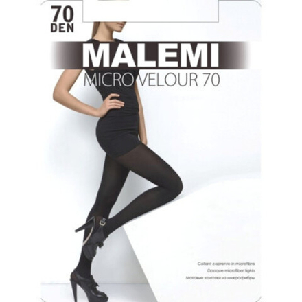 Malemi Micro Velour колготки микрофибра 70 den nero р.2
